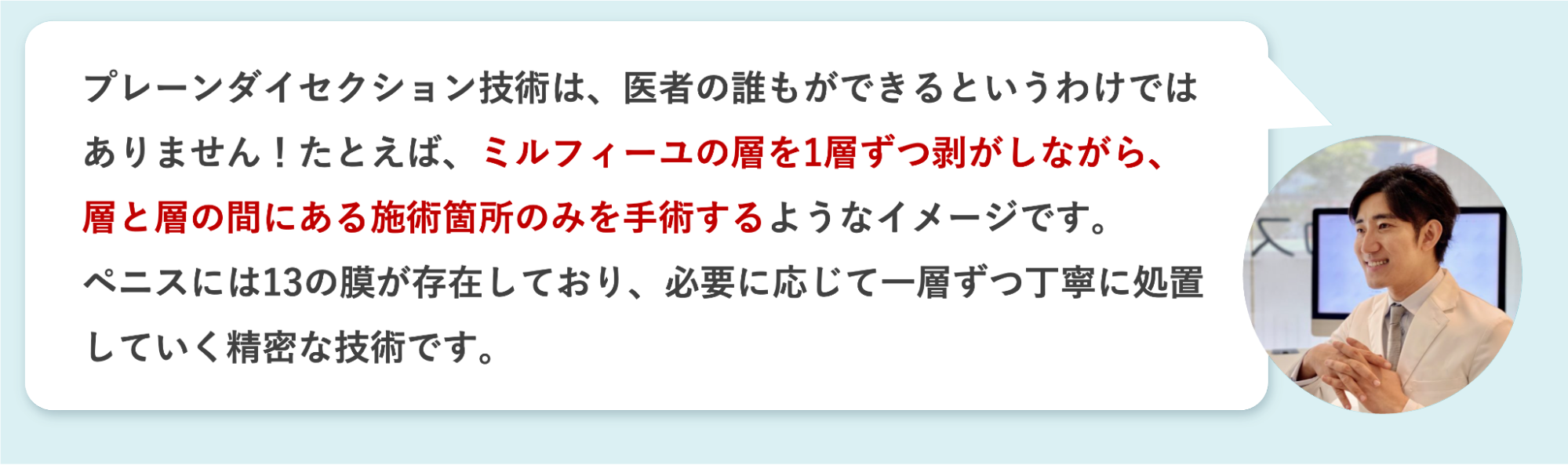 プレーンダイセクション技術の解説